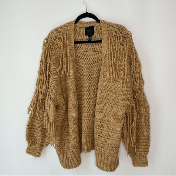Forever 21 Sweaters - Forever 21 Camel Oversized Fit Cardigan M #TT